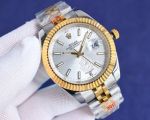 Rolex Datejust 8215 Movement 41mm Men White/YG Face TT YG Jubilee Band Pixiu Limited Watch